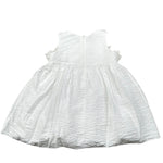 Please Abito Giromanica Tinta Unita con Tulle per Bambina AB36370G73J BIANCO PLEASE 