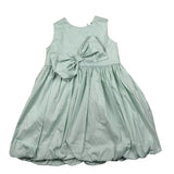 Please Abito Giromanica Tinta Unita per Bambina AB41270G73 VERDE PLEASE 