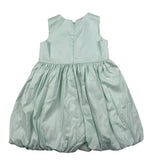 Please Abito Giromanica Tinta Unita per Bambina AB41270G73 VERDE PLEASE 