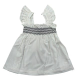 Please Camicia Giromanica Tinta Unita per Neonata CC00300G71 BIANCO PLEASE 