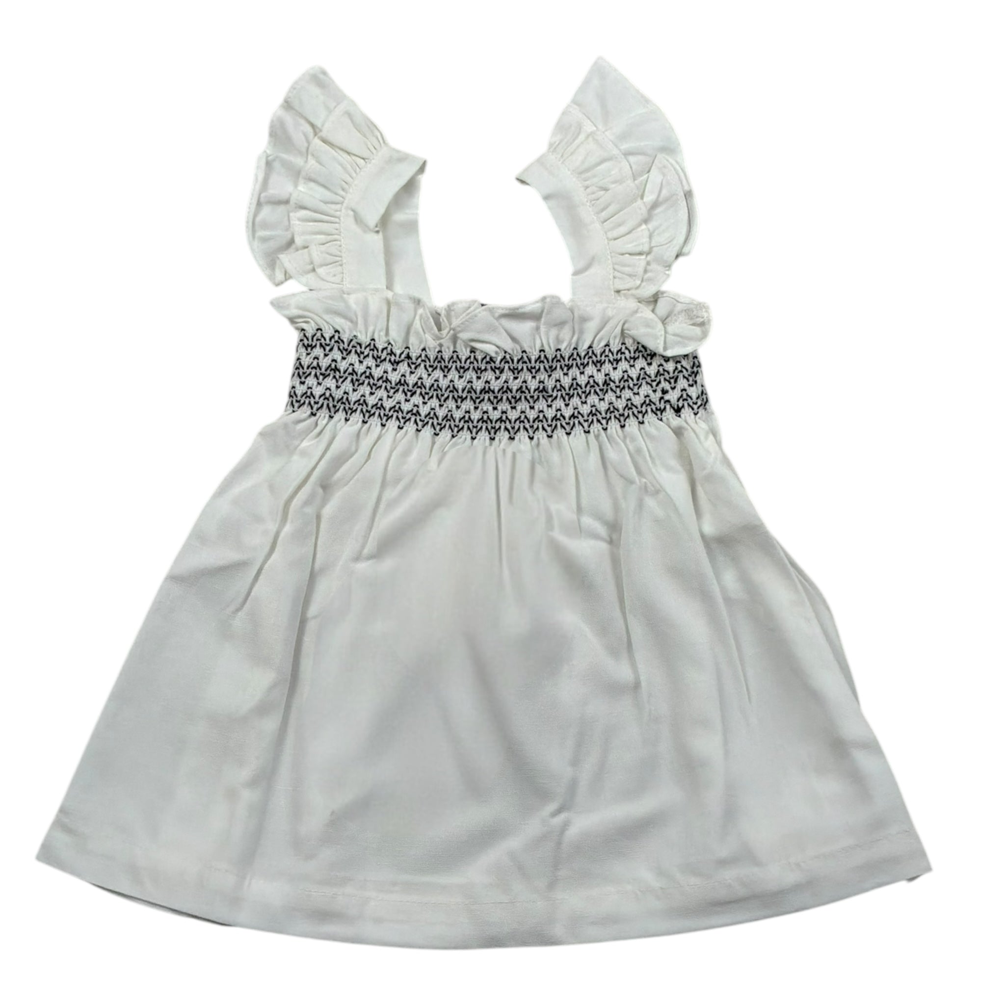 Please Camicia Giromanica Tinta Unita per Bambina CC00300G71J BIANCO PLEASE 