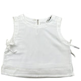 Please Top Giromanica Tinta Unita per Bambina CC89300G72X BIANCO PLEASE 