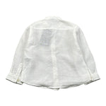 Please Camicia Tinta Unita con Colletto Coreano per Neonato CL28399B73 BIANCO PLEASE 