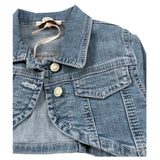 Please Giubbino In Denim Tinta Unita per Neonata JB29012G73 AZZURRO PLEASE 