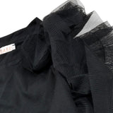Please Felpa Tinta Unita con Tulle per Bambina LB03172G73 NERO PLEASE 