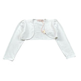 Please Coprispalle Tinta Unita per Bambina LG08032G73X BIANCO PLEASE 