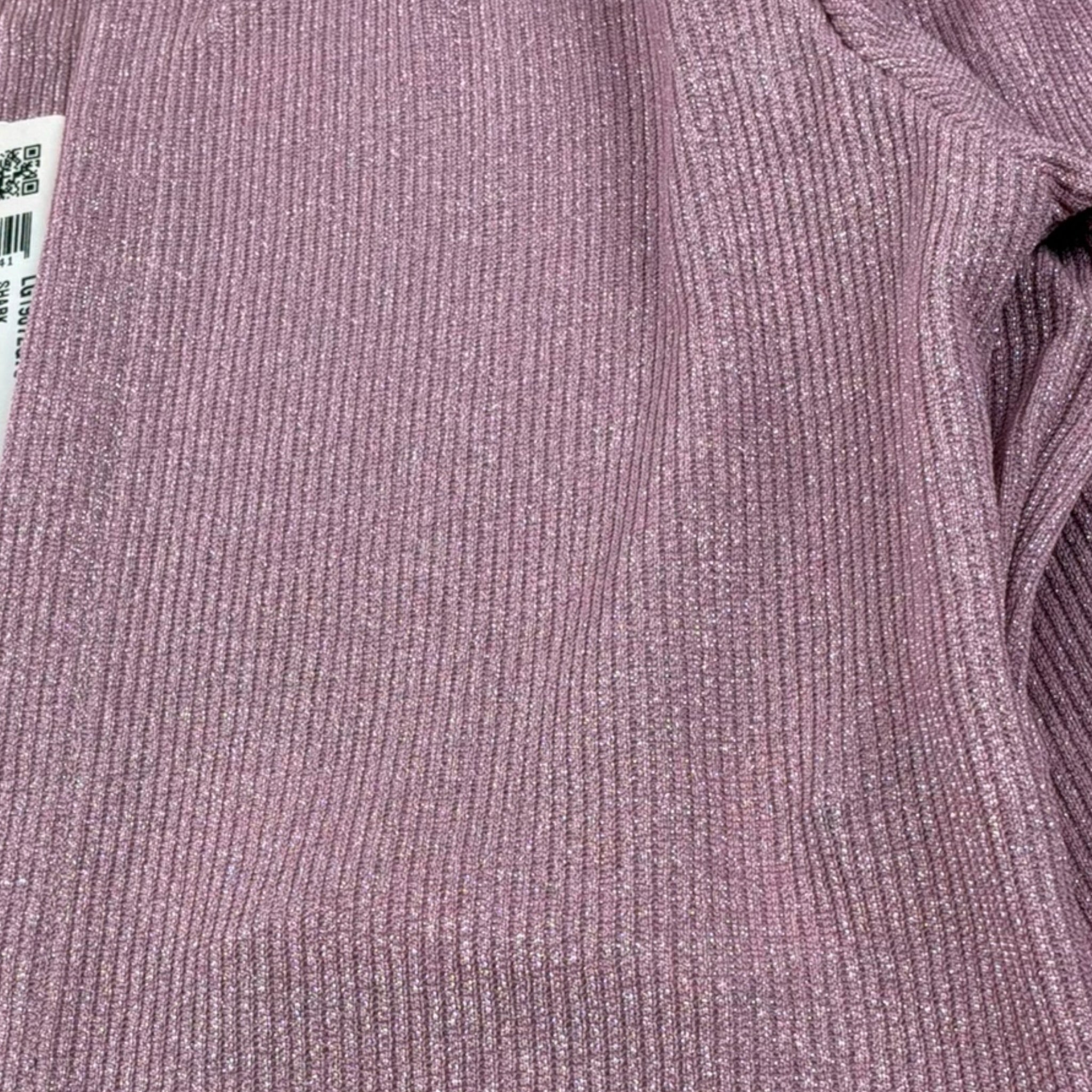 Please Cardigan Tinta Unita con Bottone per Bambina LG19072G73 ROSA PLEASE 