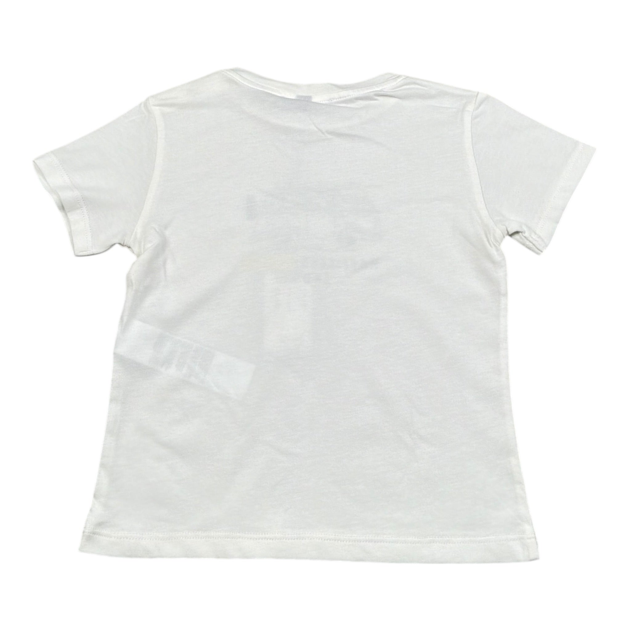 Please T-Shirt Girocollo Tinta Unita con Stampa per Neonato MBA2030B71 BIANCO PLEASE 