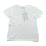 Please T-Shirt tinta unita con Taschino Panna per Bambino MBB9030B72X PANNA PLEASE 