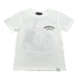 Please T-Shirt Girocollo tinta unita con Stampa Bianco per Bambino MBF1030B72 BIANCO PLEASE 