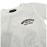 Please T-Shirt Girocollo tinta unita con Stampa Bianco per Bambino MBF1030B72 BIANCO PLEASE 