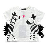 Please T-Shirt Girocollo tinta unita con Stampa Bianco per Neonata MBF4030G20 BIANCO PLEASE 