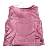 Please Top Giromanica tinta unita Rosa per Bambina MO05032G73X ROSA PLEASE 