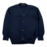 Please Cardigan Tinta Unita con Bottoni per Neonato NB03230B73 BLU PLEASE 