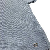 Please T-Shirt In Maglia Tinta Unita con Scollo Retro per Bambina NB16230G72 AZZURRO PLEASE 