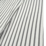 Please Pantalone Tinta Unita Modello A Palazzo con Fantasia A Righe per Bambina PE32131G73 BIANCO PLEASE 