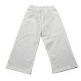 Please Pantalone Tinta Unita con Elastico In Vita per Neonata PE51172G73 BIANCO PLEASE 