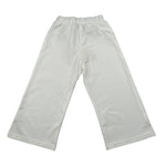 Please Pantalone Tinta Unita con Elastico In Vita per Bambina PE51172G73J PANNA PLEASE 