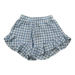 Please Short Fantasia Quadretti Bicolore per Neonata RE13273G71 BIANCO/AZZURRO PLEASE 