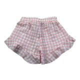 Please Short Fantasia Quadretti Bicolore per Neonata RE13273G71 BIANCO/ROSA PLEASE 