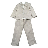 Pure Firenze Completo 4 Pezzi Camicia-Papillon-Giacca-Pantalone Beige per Neonato 7231 BEIGE PURE FIRENZE 