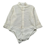 Pure Firenze Camicia Body tinta unita Manica Lunga Panna per Neonato PC01178 PANNA PURE FIRENZE 