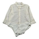 Pure Firenze Camicia Body tinta unita Manica Lunga Panna per Neonato PC01178 PANNA PURE FIRENZE 