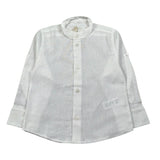 Pure Firenze Camicia Manica Lunga Collo Coreano Tinta Unita per Neonato PC03176 BIANCO PURE FIRENZE 