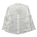 Pure Firenze Camicia Manica Lunga Collo Coreano Tinta Unita per Neonato PC03176 BIANCO PURE FIRENZE 