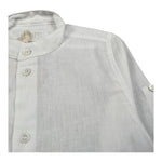 Pure Firenze Camicia Manica Lunga Collo Coreano Tinta Unita per Neonato PC03176 BIANCO PURE FIRENZE 