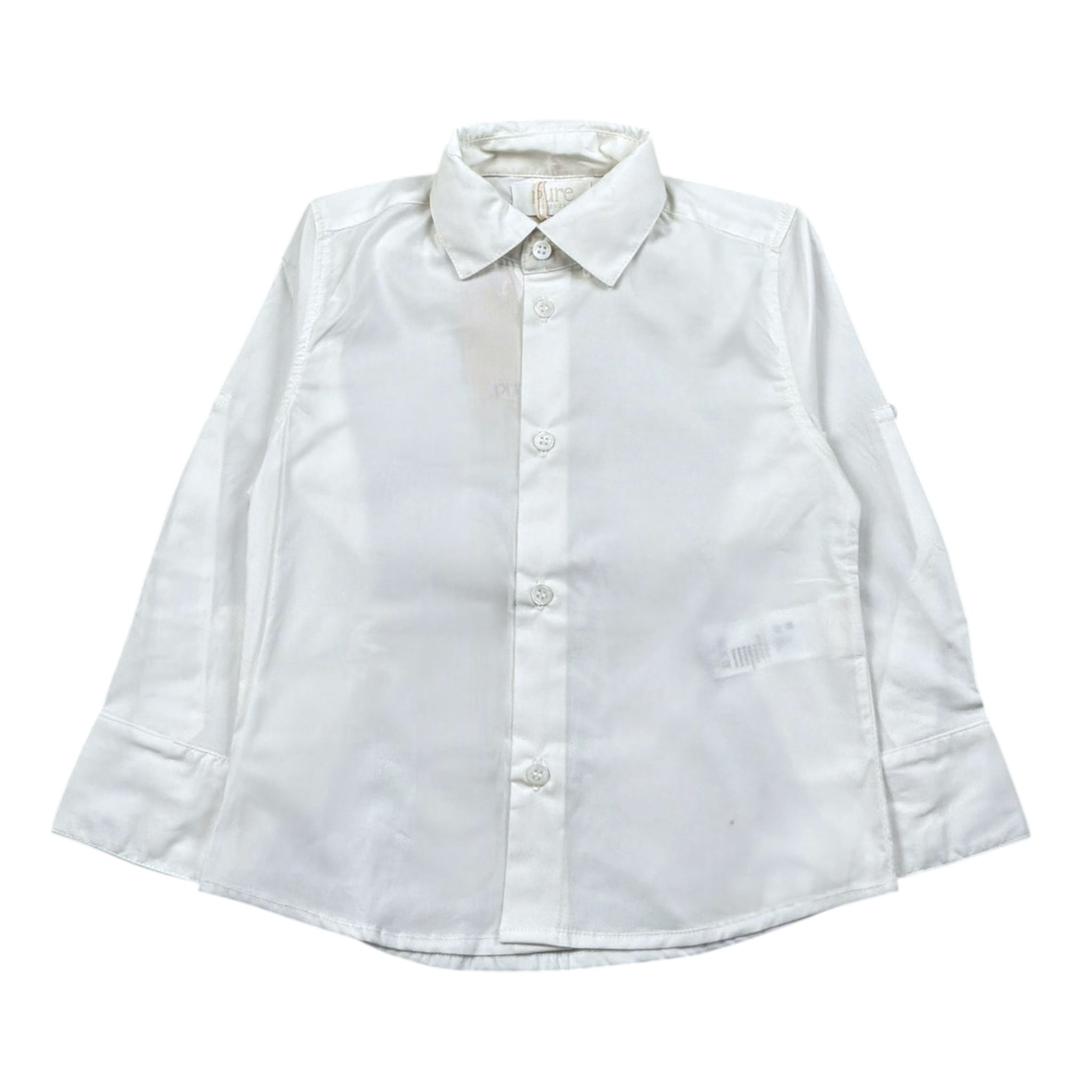 Pure Firenze Camicia Manica Lunga Tinta Unita per Neonato PC03179 PANNA PURE FIRENZE 