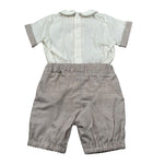 Pure Firenze Completo 2 Pezzi Camicia-Bermuda Beige per Neonato PC03308 BEIGE PURE FIRENZE 