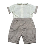 Pure Firenze Completo 2 Pezzi Camicia-Bermuda Beige per Neonato PC03308 BEIGE PURE FIRENZE 