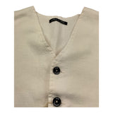 Quick Being Gilet Tinta Unita per Bambino JT1923 PANNA QUICK BEING 