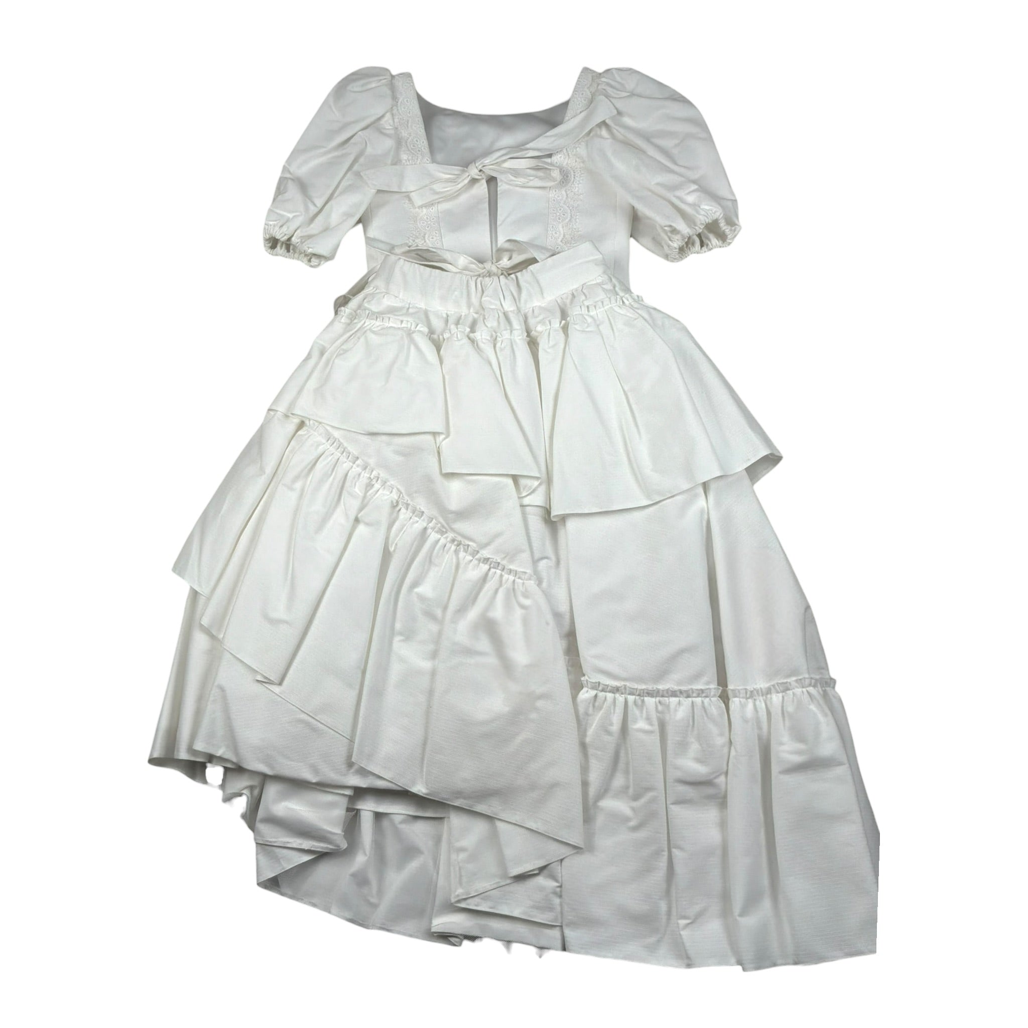 Raffaella Completo 2 Pezzi Camicia-Gonna per Bambina OTRANTO14 BIANCO RAFFAELLA 