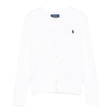 Ralph Lauren Cardigan Tinta Unita con Trecce per Bambina 312543047064 BIANCO RALPH LAUREN 