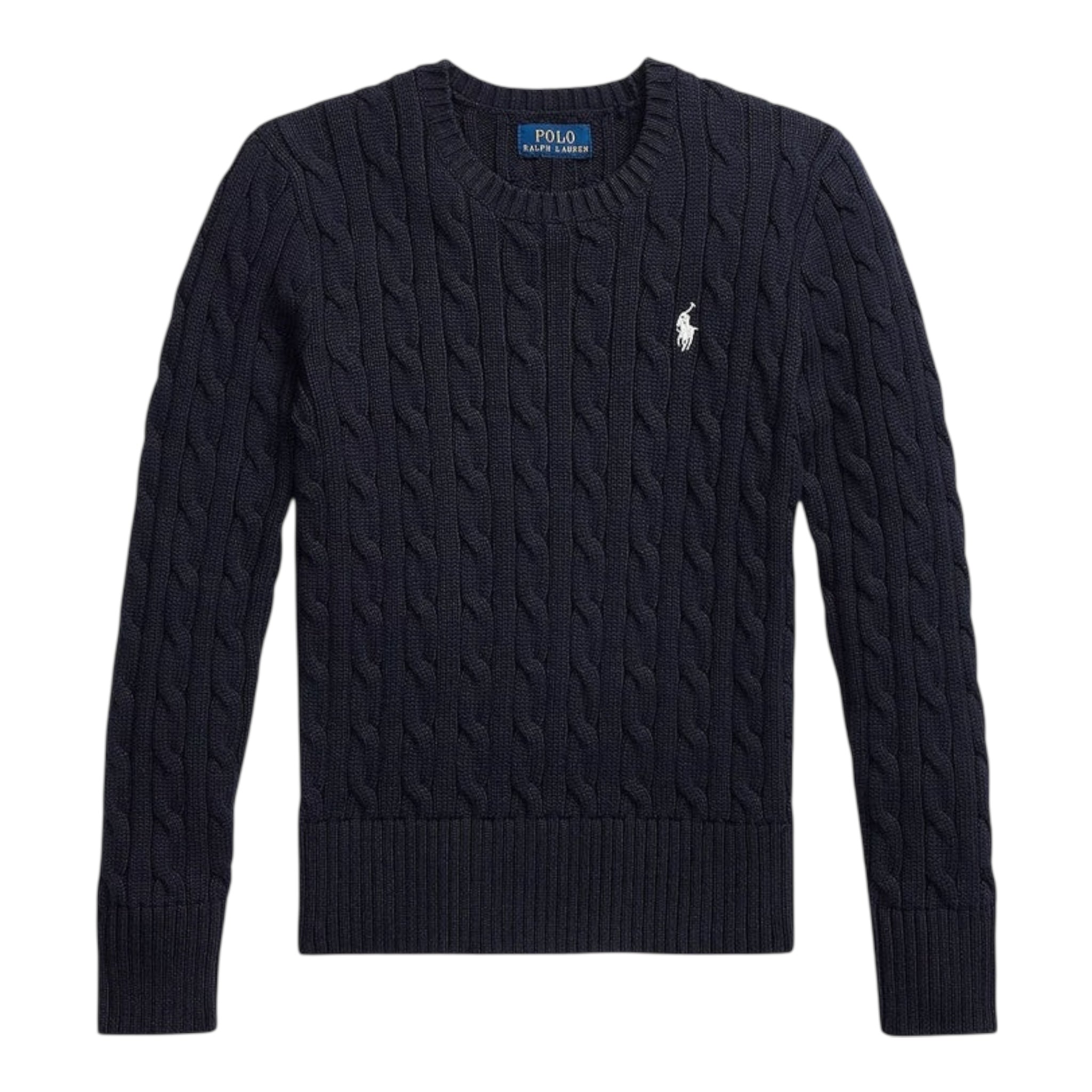 Ralph Lauren Maglia Girocollo Tinta Unita con Logo per Bambino 313901316009 BLU RALPH LAUREN 