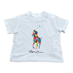 Ralph Lauren T-Shirt tinta unita con Logo Bianco per Neonato 320936473001 BIANCO RALPH LAUREN 