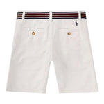 Ralph Lauren Bermuda Tinta Unita con Cintura per Bambino 322863960013 BIANCO RALPH LAUREN 