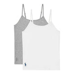 Ralph Lauren Set 2 Canotte Bicolore per Bambina 4P5000 BIANCO/GRIGIO RALPH LAUREN 