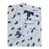 Ralph Lauren Completo 2 Pezzi Pigiama T-Shirt-Bermuda  per Bambino 9P0115 AZZURRO RALPH LAUREN 