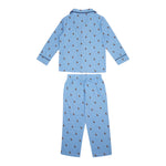 Ralph Lauren Completo 2 Pezzi Pigiama Shirt-Pantalone per Bambino 9P0137 AZZURRO RALPH LAUREN 