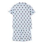 Ralph Lauren Completo 2 Pezzi T-Shirt-Bermuda Bicolore per Bambino 9P0139 BIANCO/AZZURRO RALPH LAUREN 