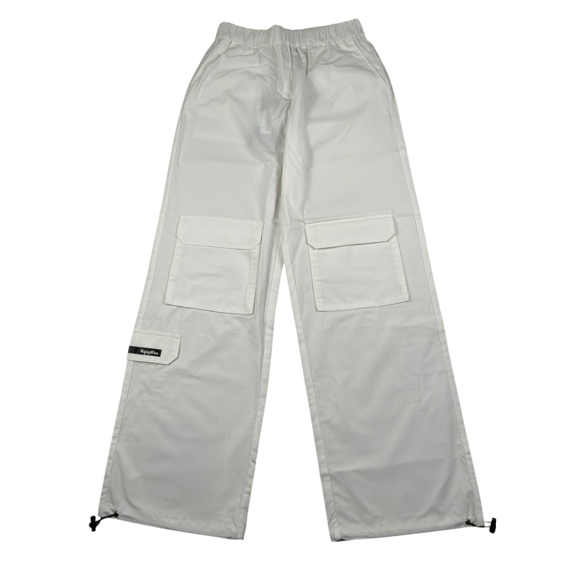 Refrigiwear Pantalone Tinta Unita Modello Palazzo per Bambina 345PRFJS25 BIANCO REFRIGIWEAR 