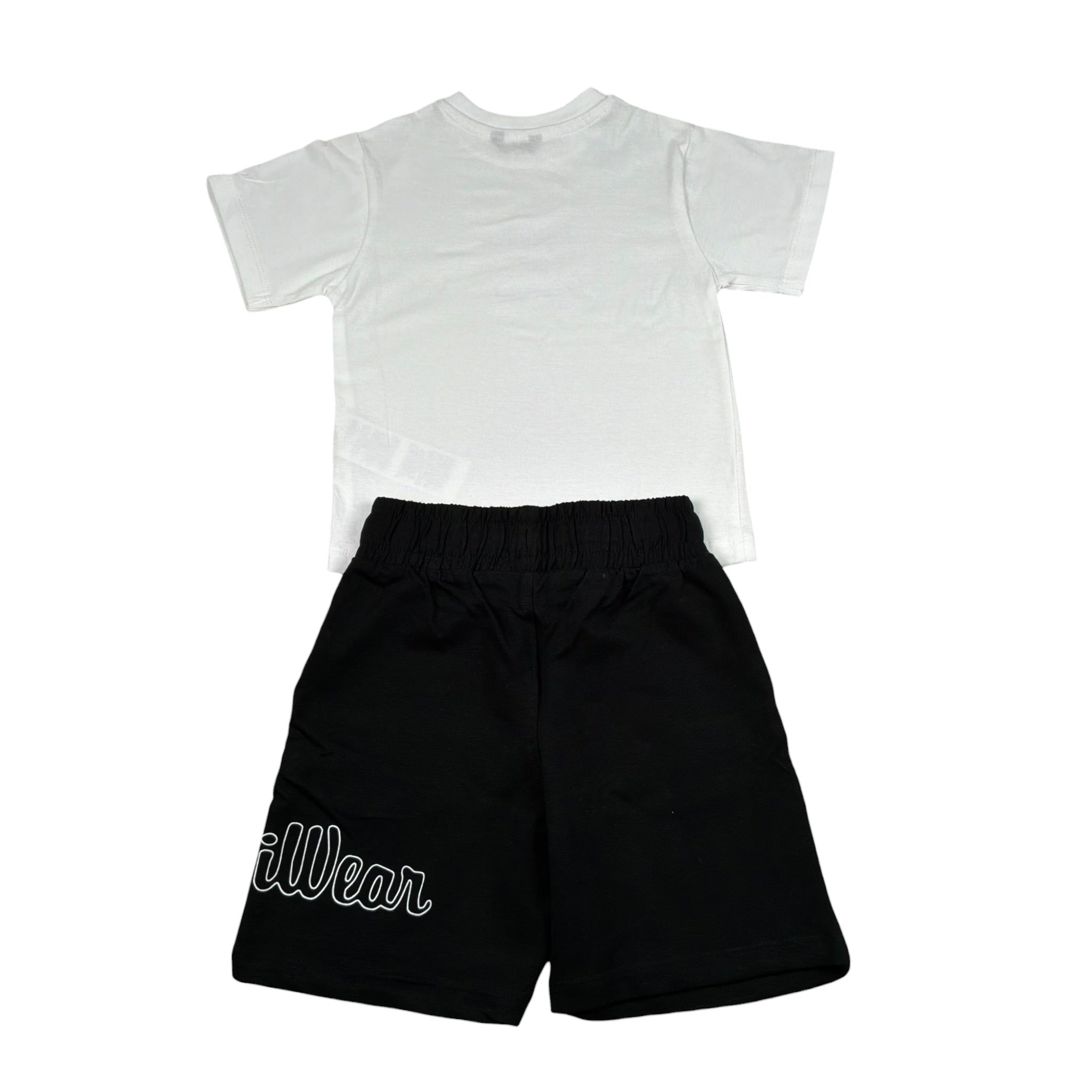 Refrigiwear Completo 2 Pezzi T-Shirt-Bermuda per Neonato R1101W25X BIANCO/NERO REFRIGIWEAR 