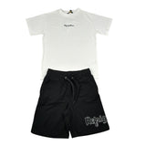 Refrigiwear Completo 2 Pezzi T-Shirt - Bermuda Bicolore per Neonato R1102W25N BIANCO/NERO REFRIGIWEAR 