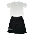 Refrigiwear Completo 2 Pezzi T-Shirt - Bermuda Bicolore per Neonato R1102W25N BIANCO/NERO REFRIGIWEAR 