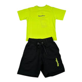 Refrigiwear Completo 2 Pezzi T-Shirt - Bermuda Bicolore per Neonato R1102W25N VERDE REFRIGIWEAR 