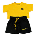 Refrigiwear Completo 2 Pezzi Bicolore T-Shirt-Shorts per Neonata RG1470W25NXX GIALLO/NERO REFRIGIWEAR 