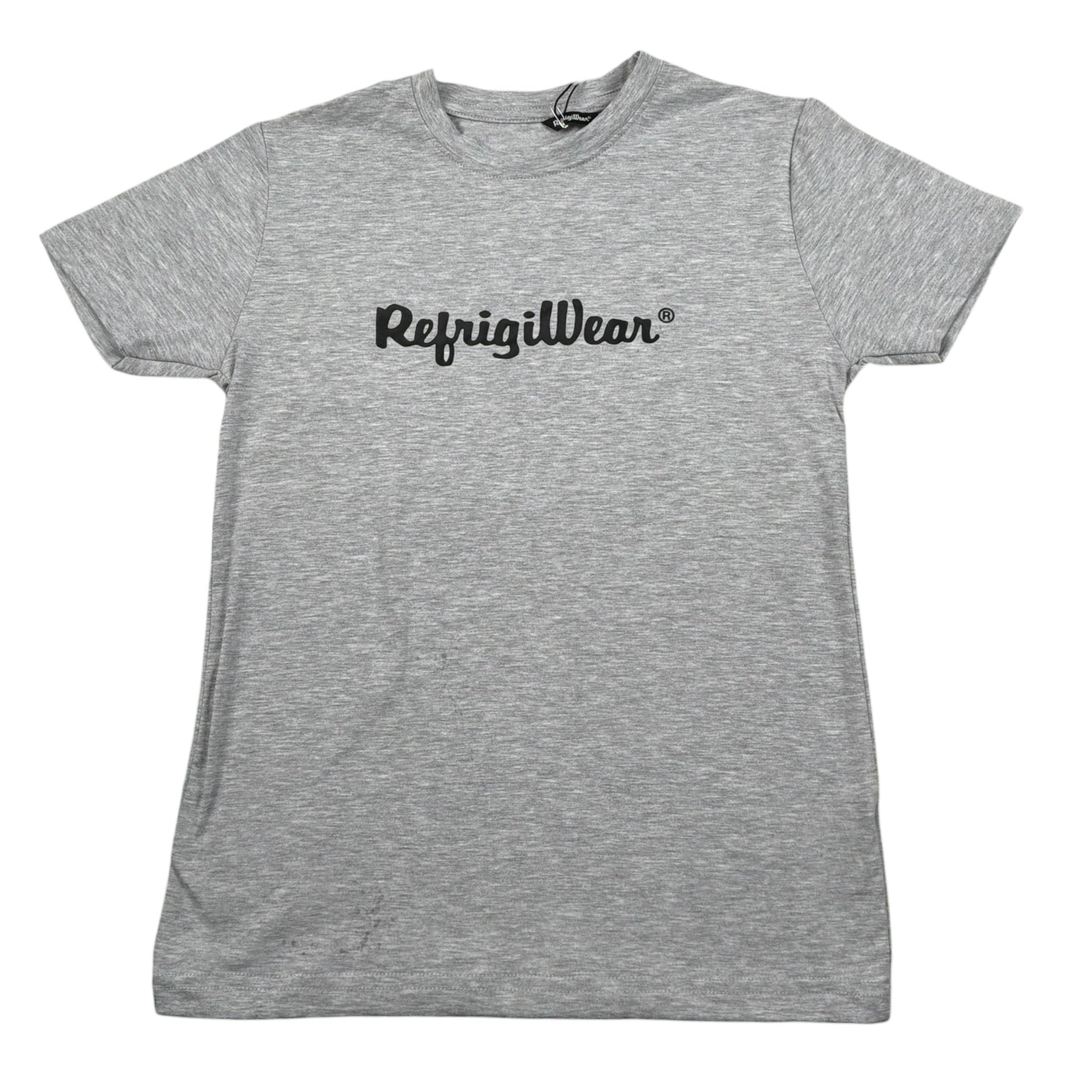 Refrigiwear T-Shirt Girocollo Tinta Unita Constampa per Bambino RW376 GRIGIO REFRIGIWEAR 
